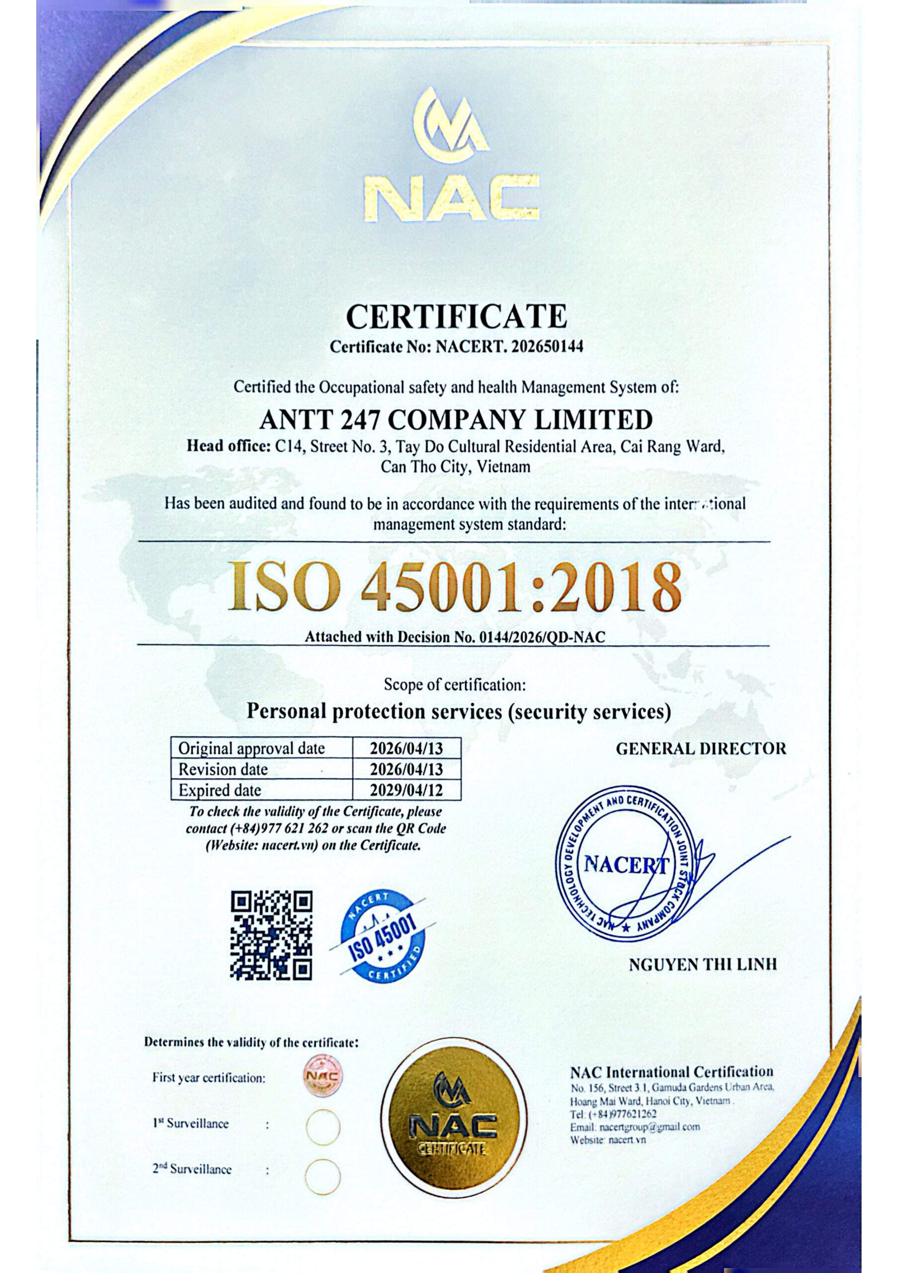 ISO 45001:2018