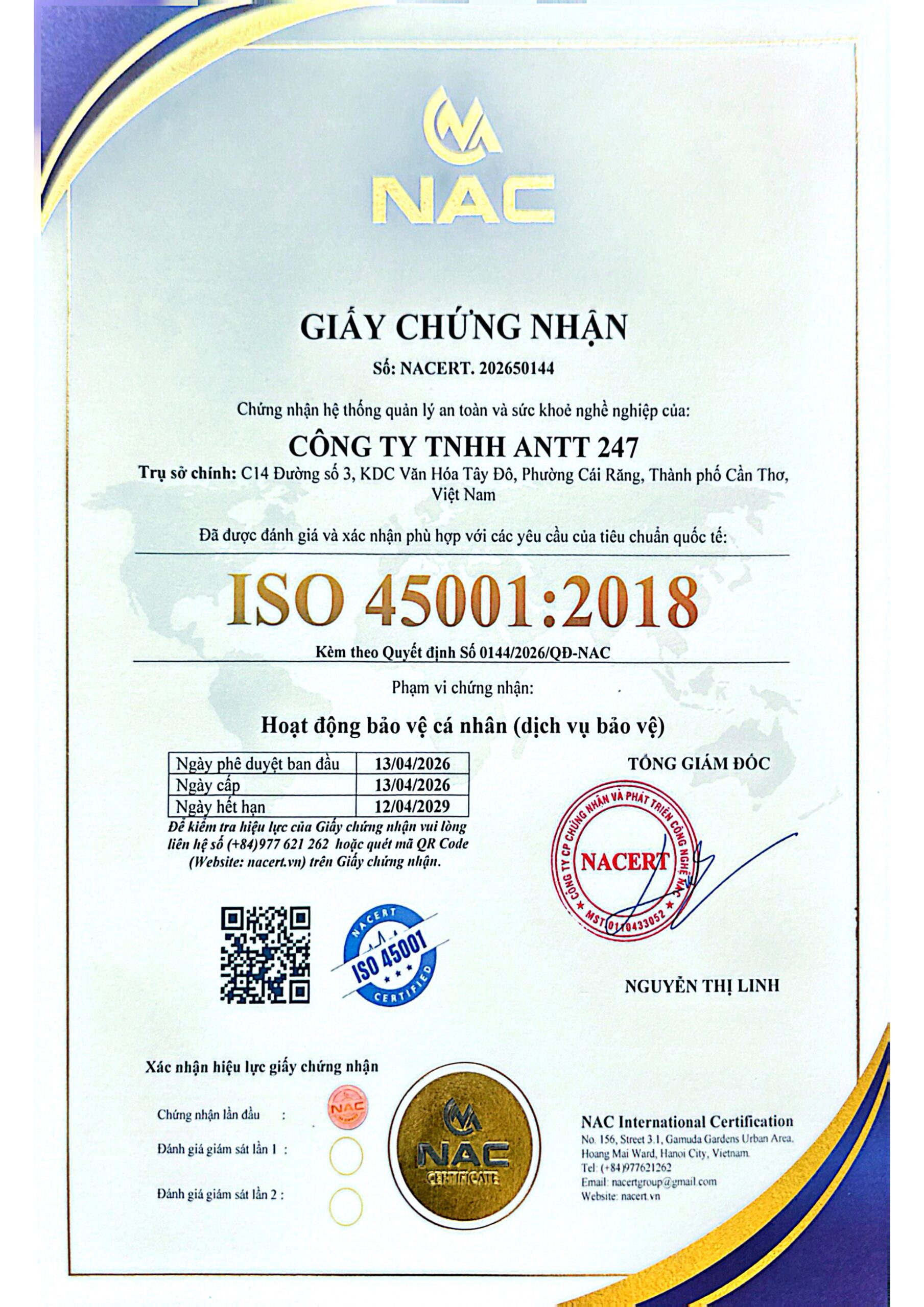 ISO 45001:2018